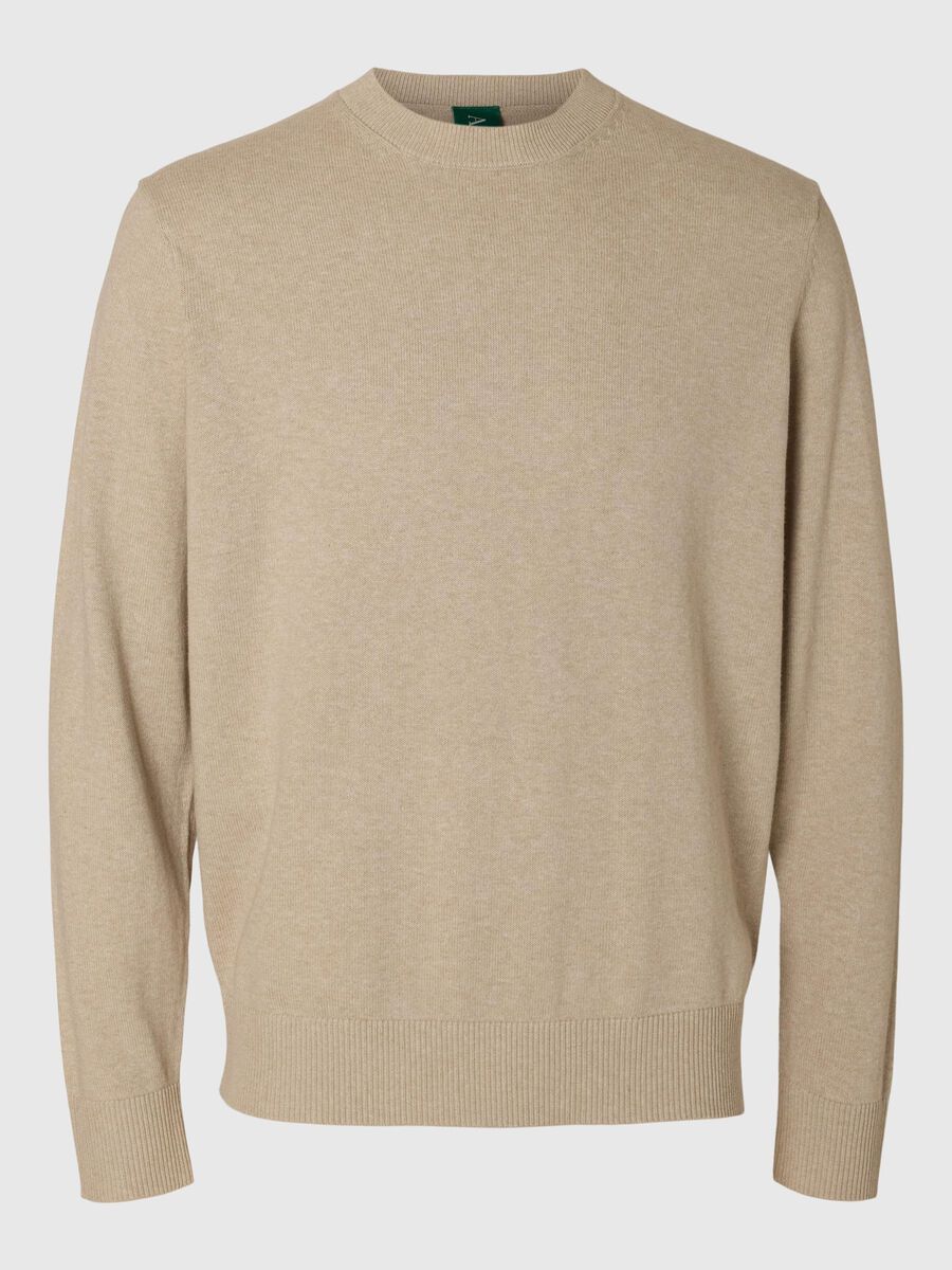Carousel image - REGULAR FIT KNITTED PULLOVER, Beige | 3