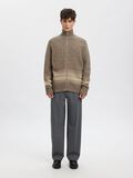 Product image thumbnail - REGULAR FIT KNITTED CARDIGAN, Brownie | 4