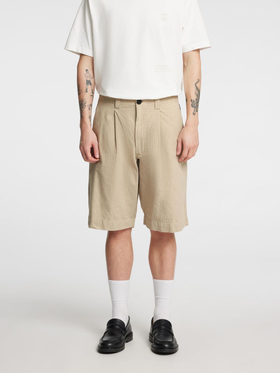 Selected LOOSE FIT SHORTS, Weathered Teak, highres - 16097588_WeatheredTeak_1182522_003.jpg