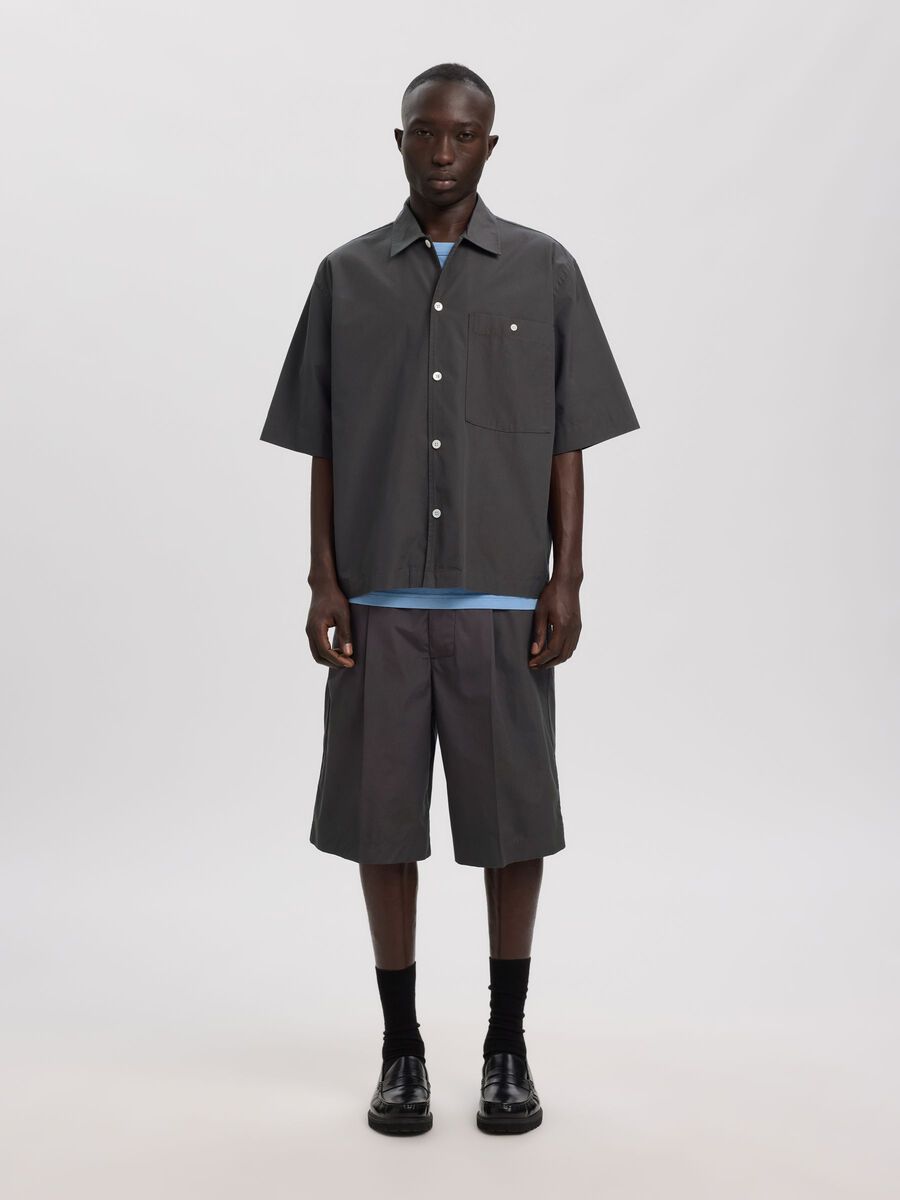 Product tile image - RELAXED FIT SHORT SLEEVED SHIRT, Forged Iron | 16101641_ForgedIron